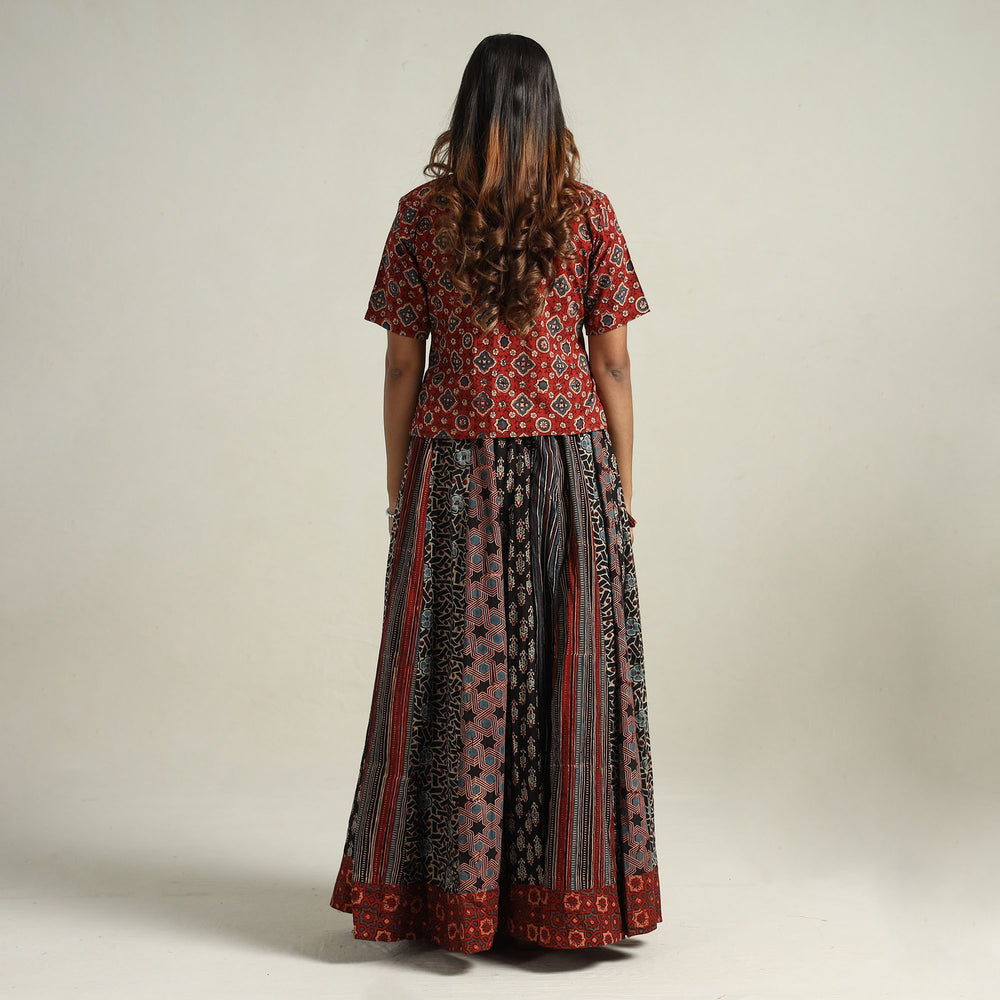 Ajrakh Patchwork Skirt 