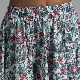 Shop Block Print Sanganeri Floral Skirt for Women