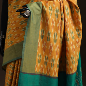 Pochampally Ikat Weave Mercerised Cotton Saree 12
