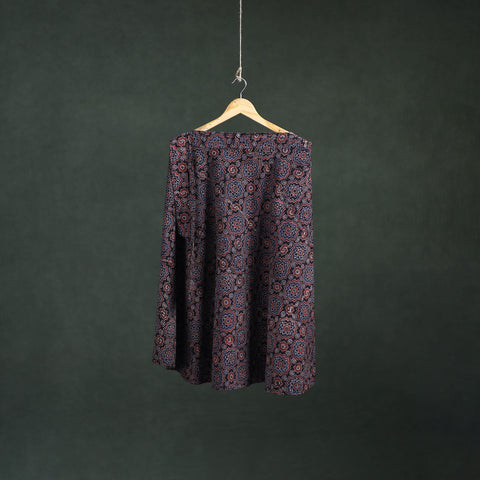 Ajrakh Hand Block Print Cotton Wrap Around Skirt 35