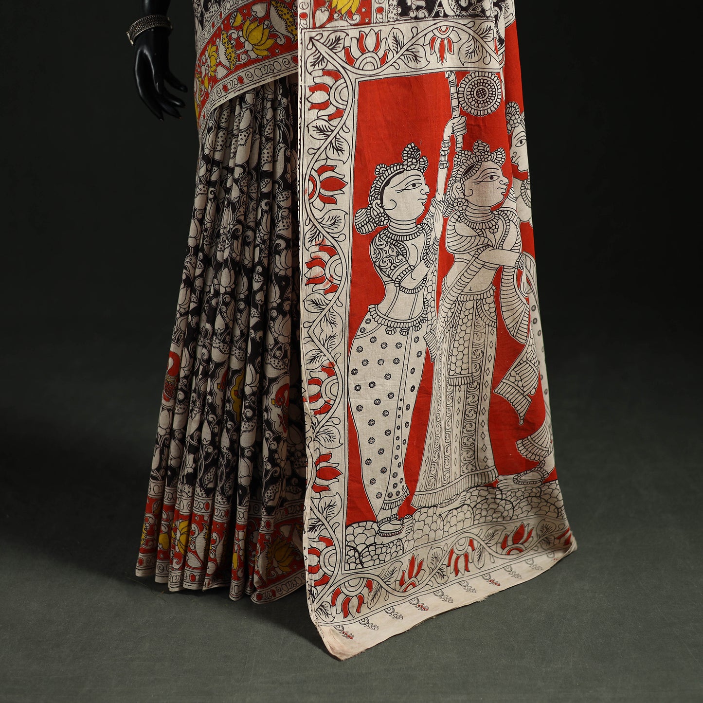 Kalamkari Printed Cotton Saree 14