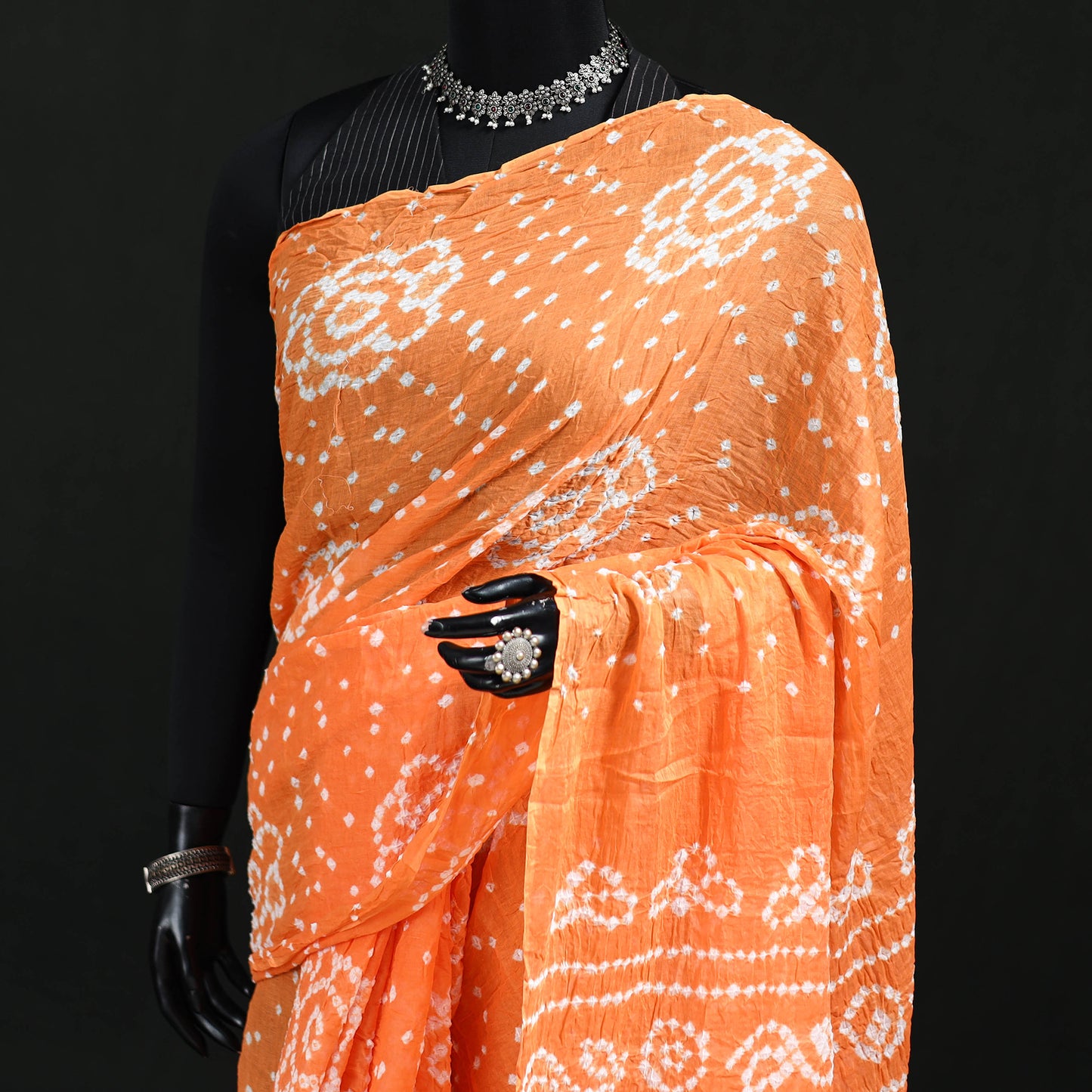 Kutch Bandhani Tie-Dye Cotton Saree 65