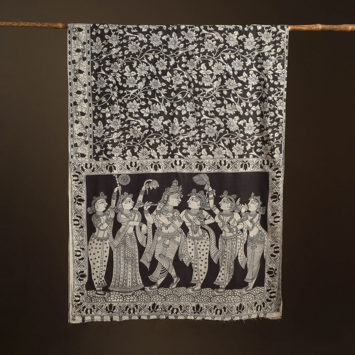 Kalamkari Printed Pure Cotton Saree 18