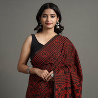 block printed saree