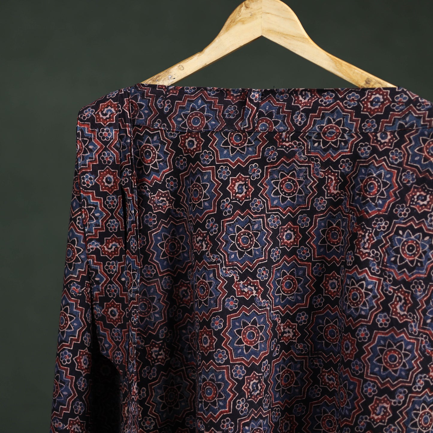 Ajrakh Hand Block Print Cotton Wrap Around Skirt 35