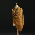 Ajrakh Hand Block Print Natural Dyed Handwoven Acrylic Wool Shawl 32