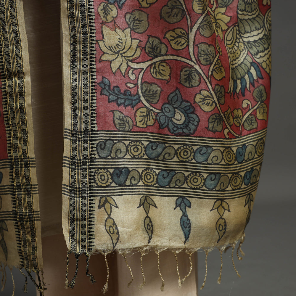 kalamkari silk dupatta