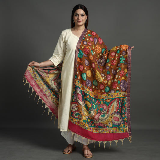 kalamkari handpainted dupatta