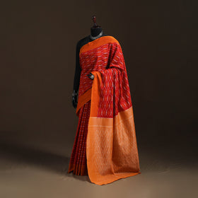 Pochampally Ikat Weave Mercerised Cotton Saree 13