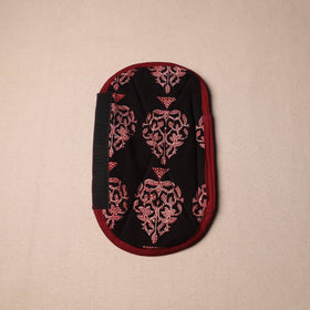 Buy Handmade Cotton Maroon Fridge Handle Cover