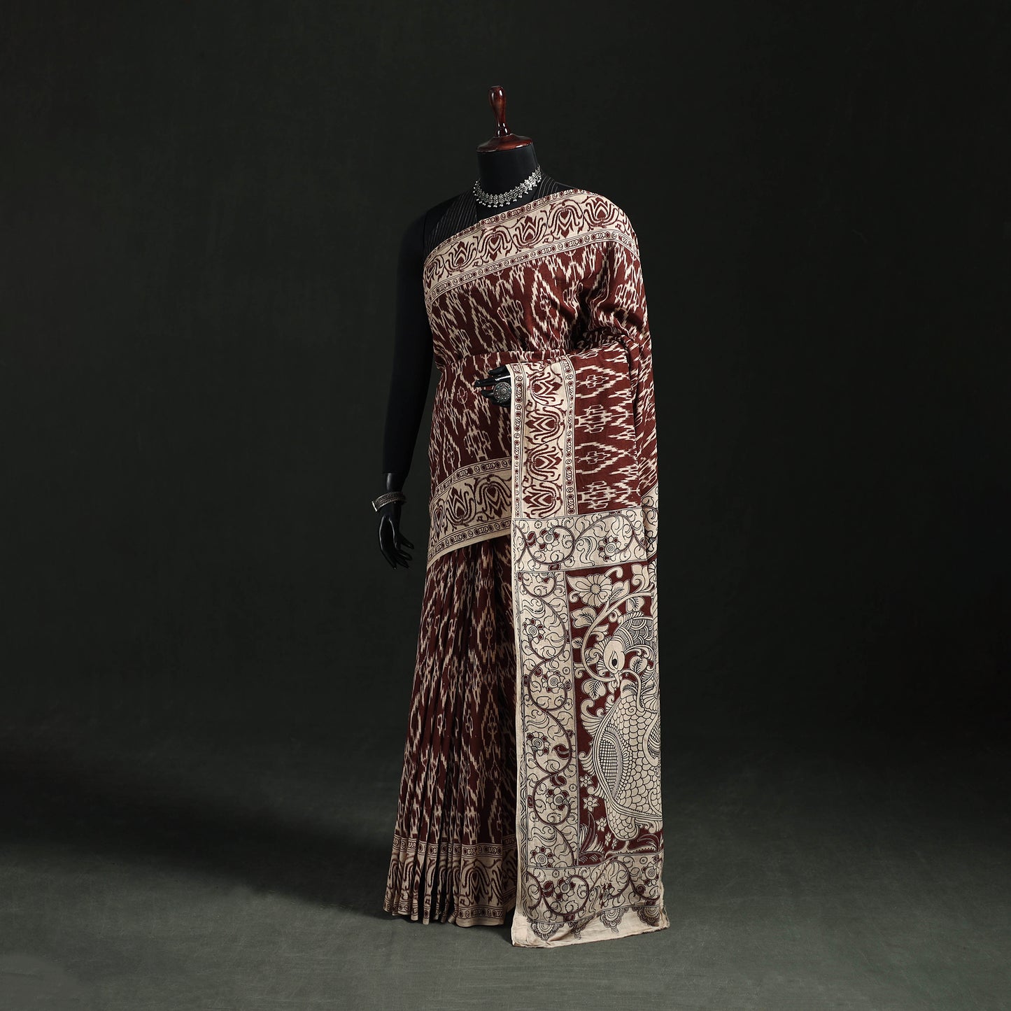 Kalamkari Printed Cotton Saree 15