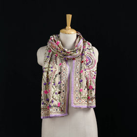 Ranihati Chanderi Silk Hand Embroidered Stole 15
