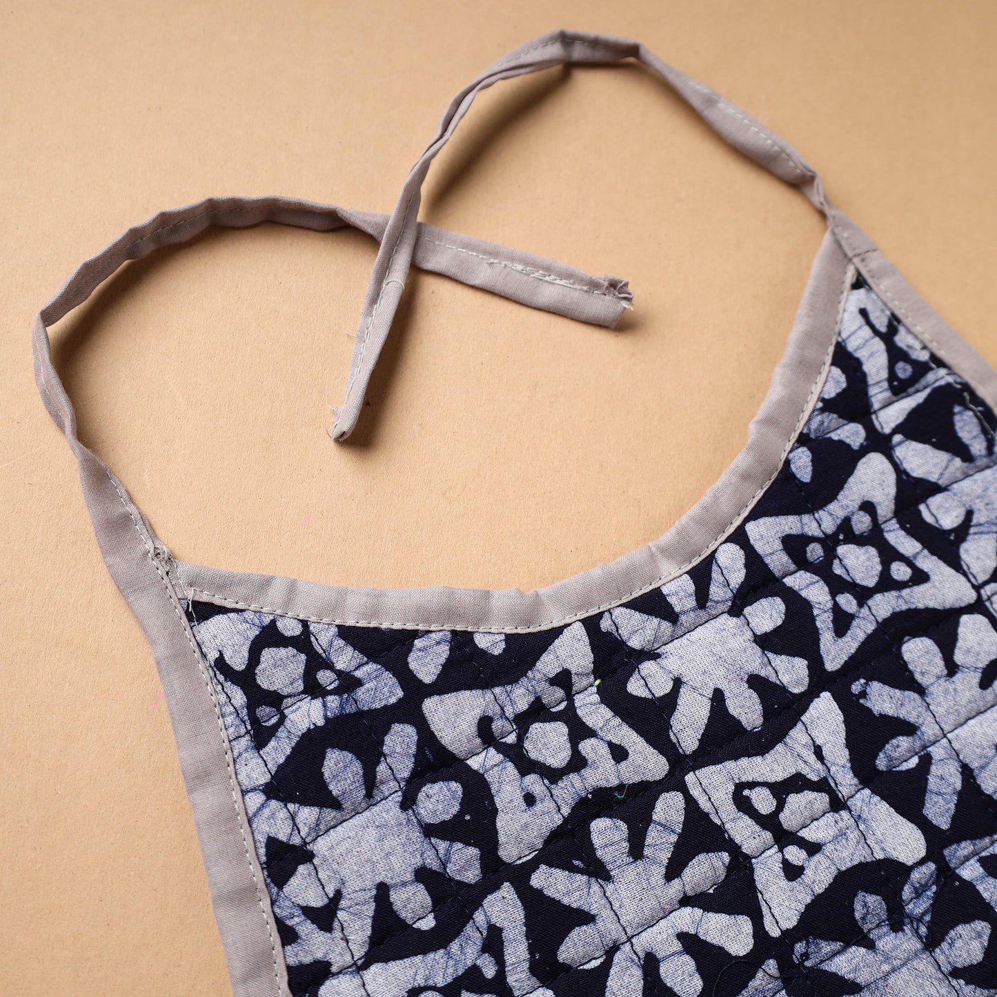 Blue Handmade Cotton Baby Bib