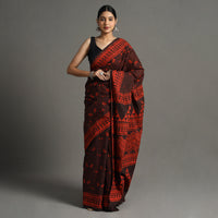 block printed saree