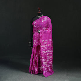 Kutch Bandhani Tie-Dye Cotton Saree 64