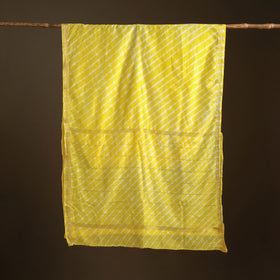 Chanderi Silk Leheriya Tie-Dye Saree with Zari Border 14