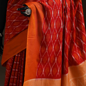 Pochampally Ikat Weave Mercerised Cotton Saree 13