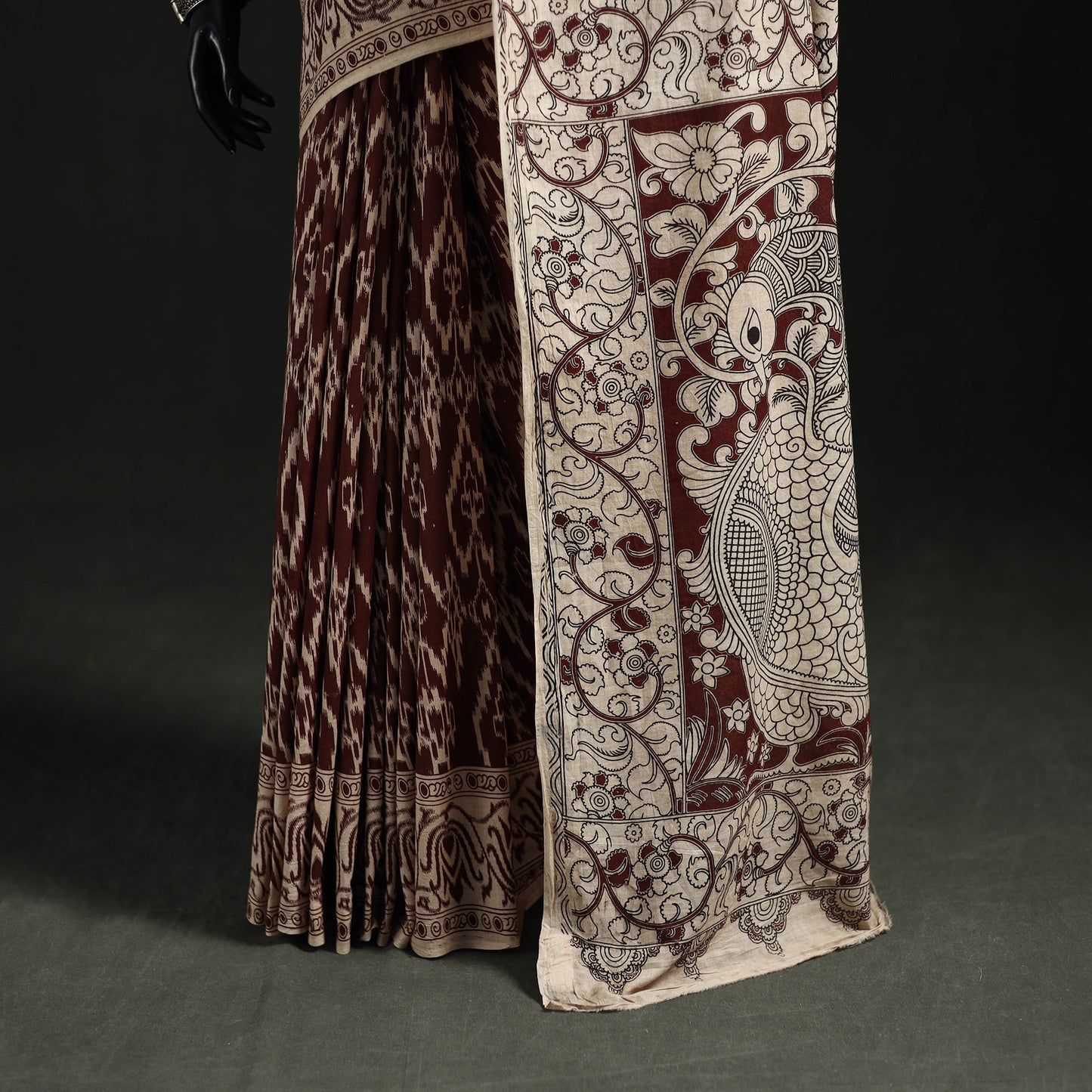 Kalamkari Printed Cotton Saree 15