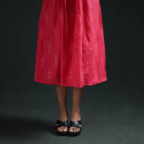 Pochampally Ikat Cotton Flared Long Dress for Women 01
