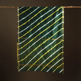 Chanderi Silk Leheriya Tie-Dye Saree with Zari Border 11