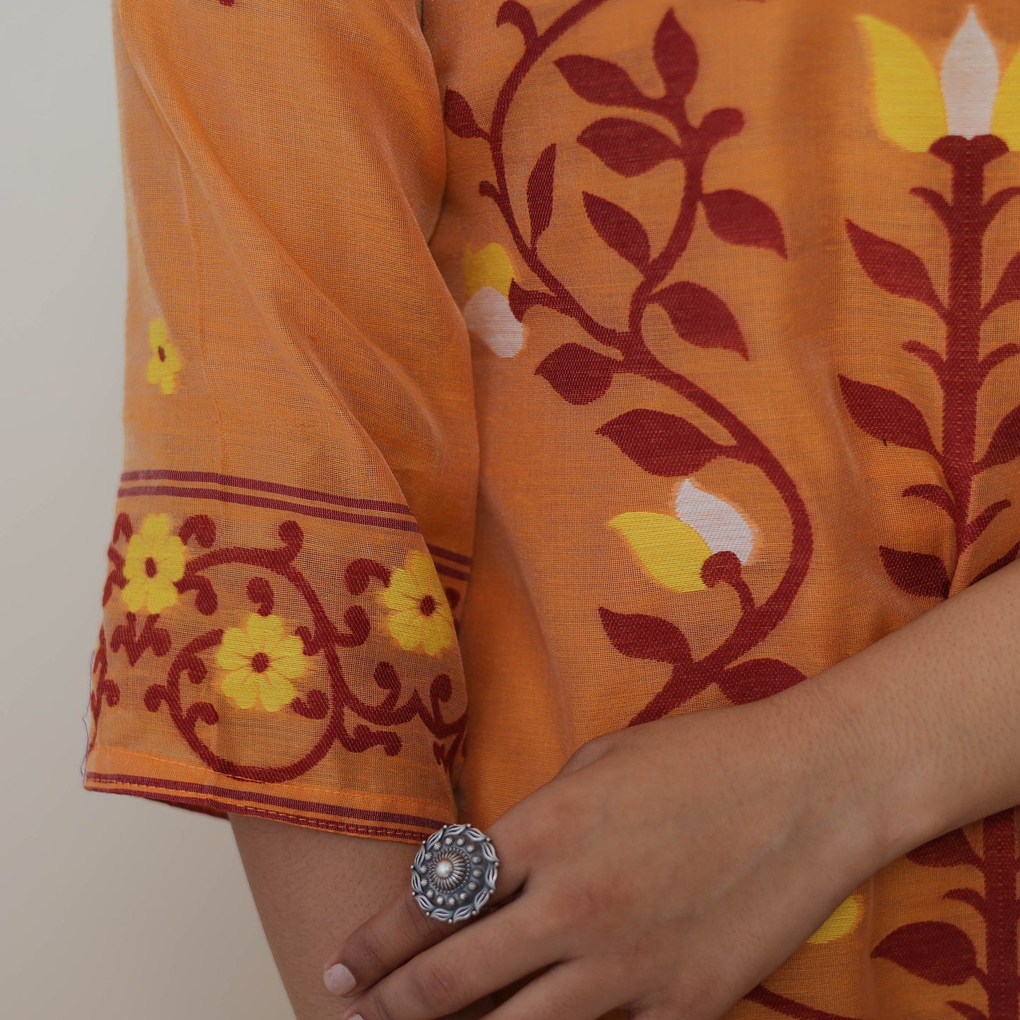 Jamdani Kurta with Dupatta Set