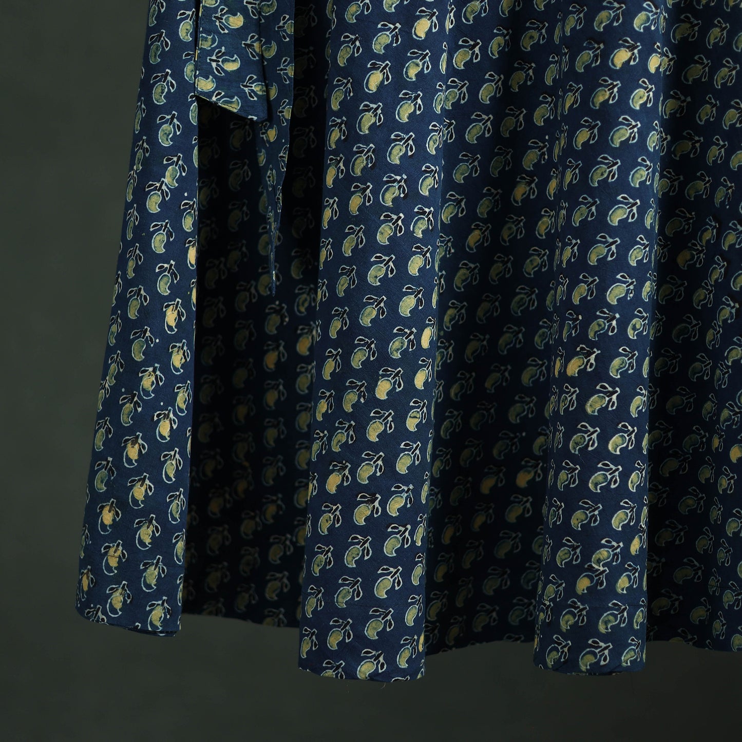 Ajrakh Hand Block Print Cotton Wrap Around Skirt 36