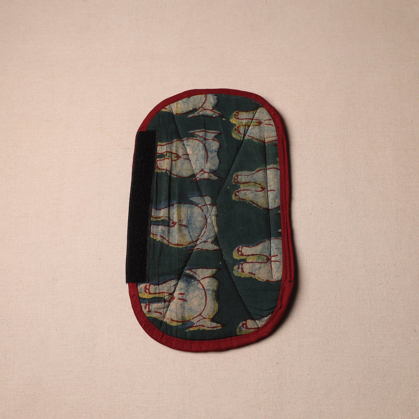 Green - handmade cotton fridge handle cover 28 - handcrafted