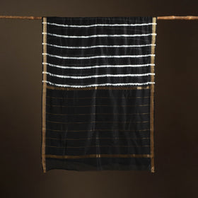 Chanderi Silk Leheriya Tie-Dye Saree with Zari Border 09