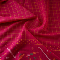 Pink - Pure Handloom Cotton Bengal Jamdani Fabric 22