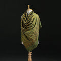 Ajrakh Hand Block Print Natural Dyed Handwoven Acrylic Wool Shawl 34