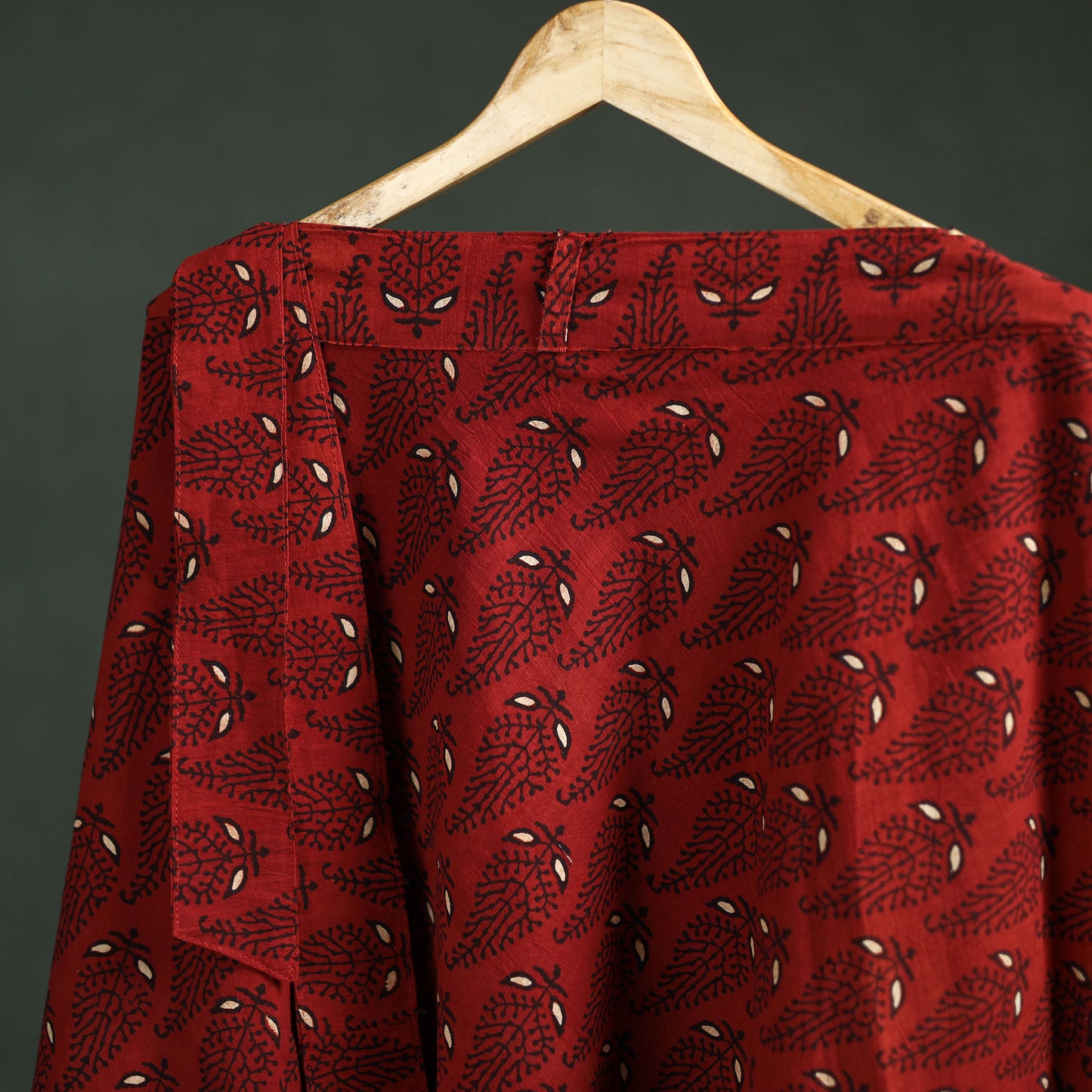 Ajrakh Hand Block Print Cotton Wrap Around Skirt 37