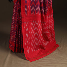 Pochampally Ikat Weave Mercerised Cotton Saree 14
