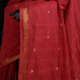 Srikakulam Jamdani Buti Zari Pure Handloom Cotton Saree 18
