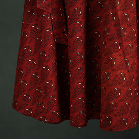 Ajrakh Hand Block Print Cotton Wrap Around Skirt 37