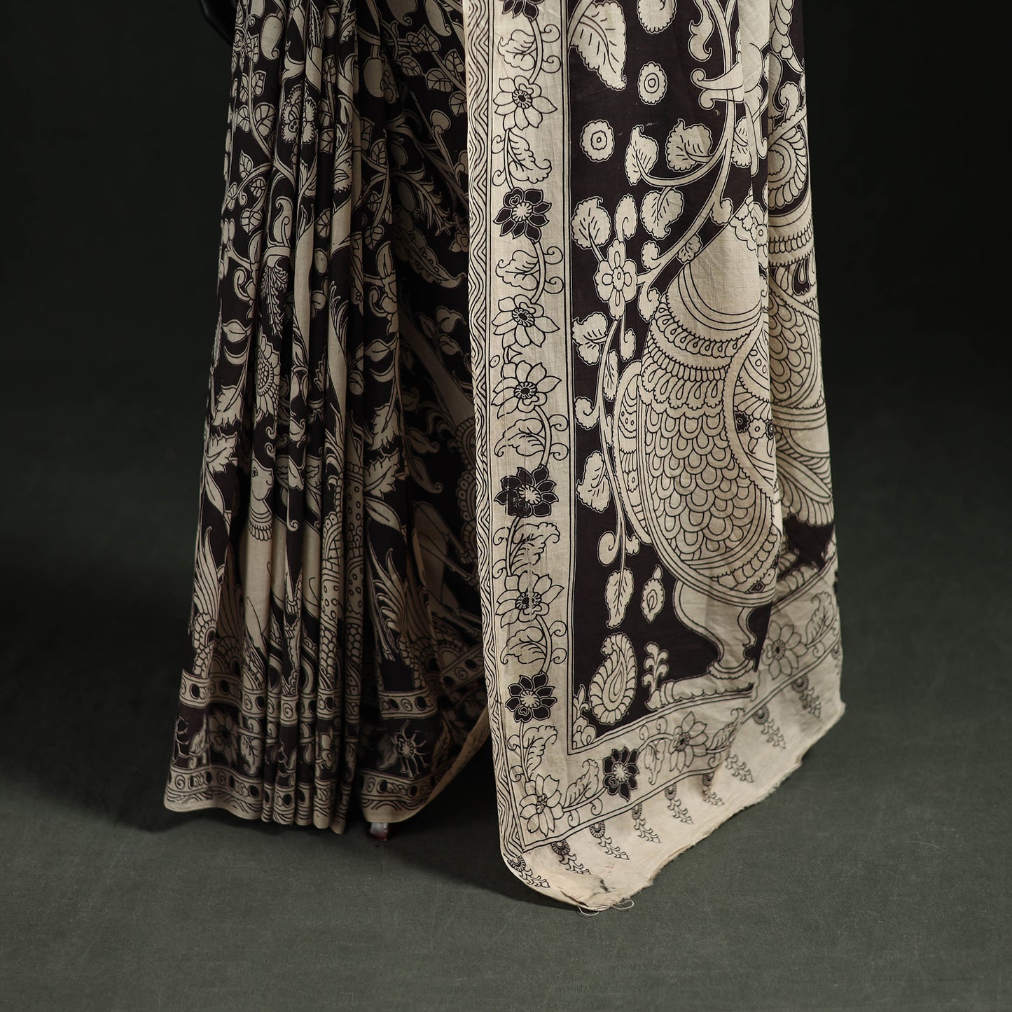 Kalamkari Printed Cotton Saree 16