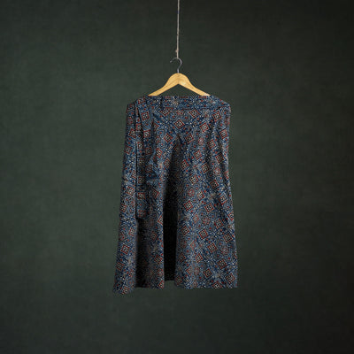Ajrakh Hand Block Print Cotton Wrap Around Skirt 17