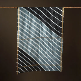 Chanderi Silk Leheriya Tie-Dye Saree with Zari Border 08