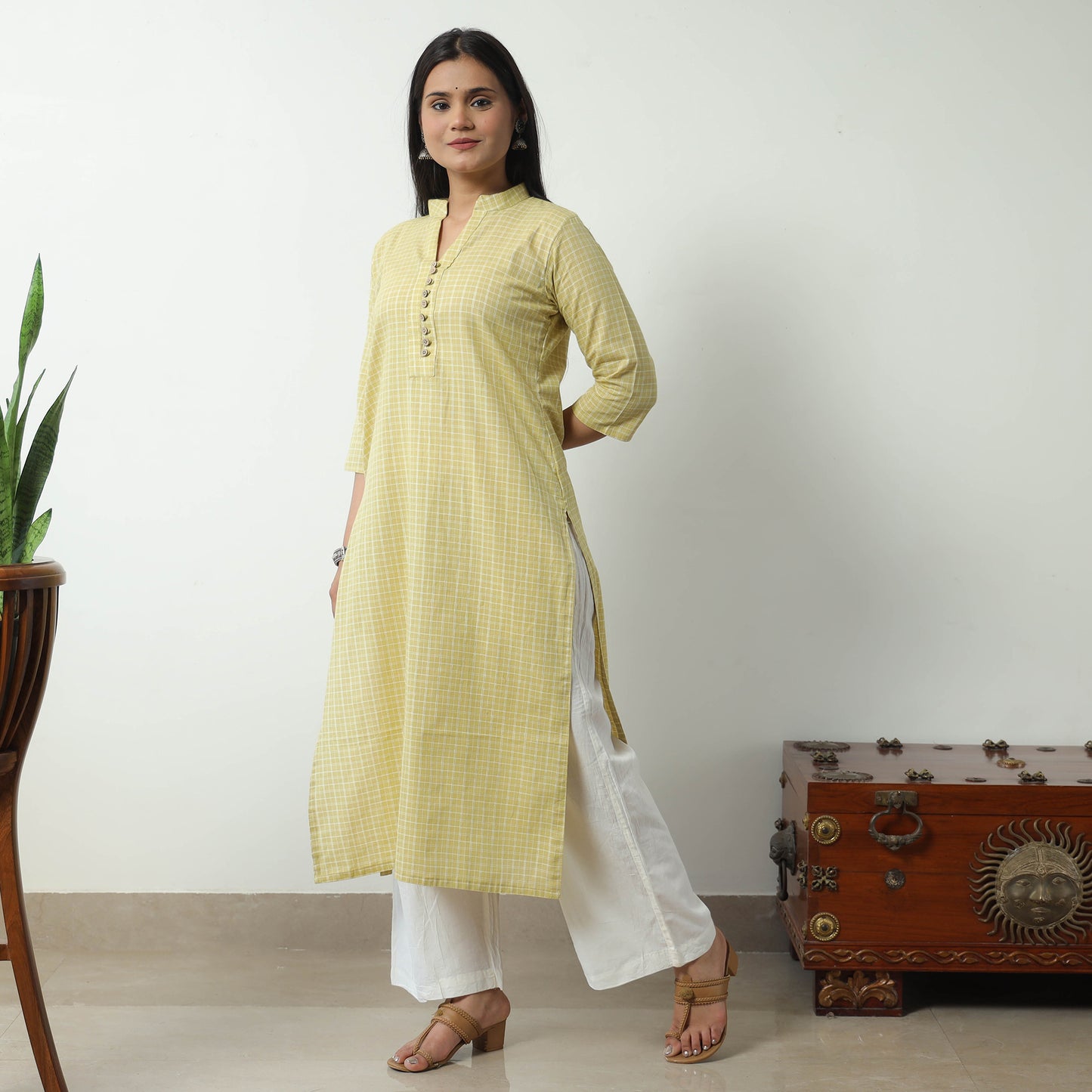 jacquard kurta