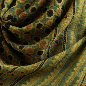Ajrakh Hand Block Print Natural Dyed Handwoven Acrylic Wool Shawl 34
