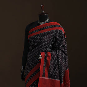 Pochampally Ikat Weave Mercerised Cotton Saree 15