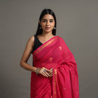 Pink - Sunrise Buta Jamdani Cotton Handloom Saree 73