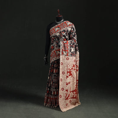Kalamkari Printed Cotton Saree 17