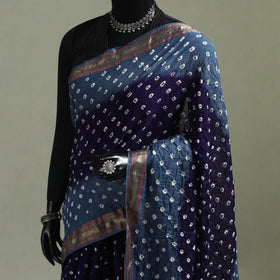 Kutch Tie-Dye Bandhani Cotton Saree with Blouse Piece 54