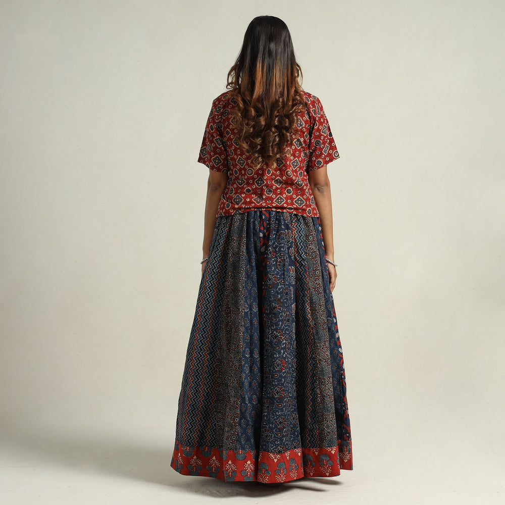 Ajrakh Patchwork Skirt 