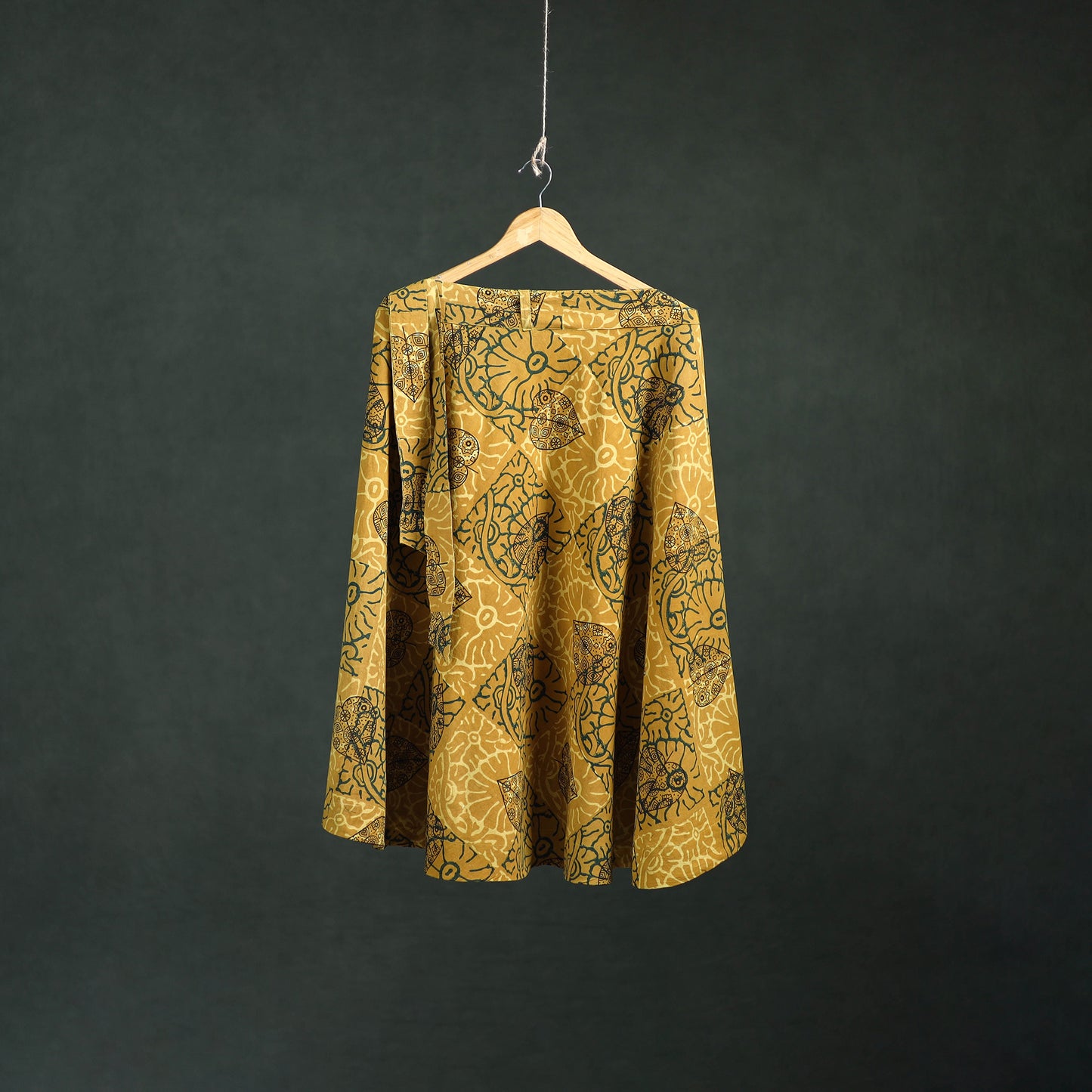 Ajrakh Hand Block Print Cotton Wrap Around Skirt 38