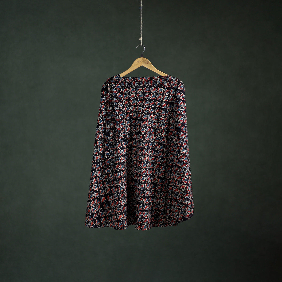 Ajrakh Hand Block Print Cotton Wrap Around Skirt 18