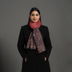  Brown Handcrafted Patchwork Woollen Stole