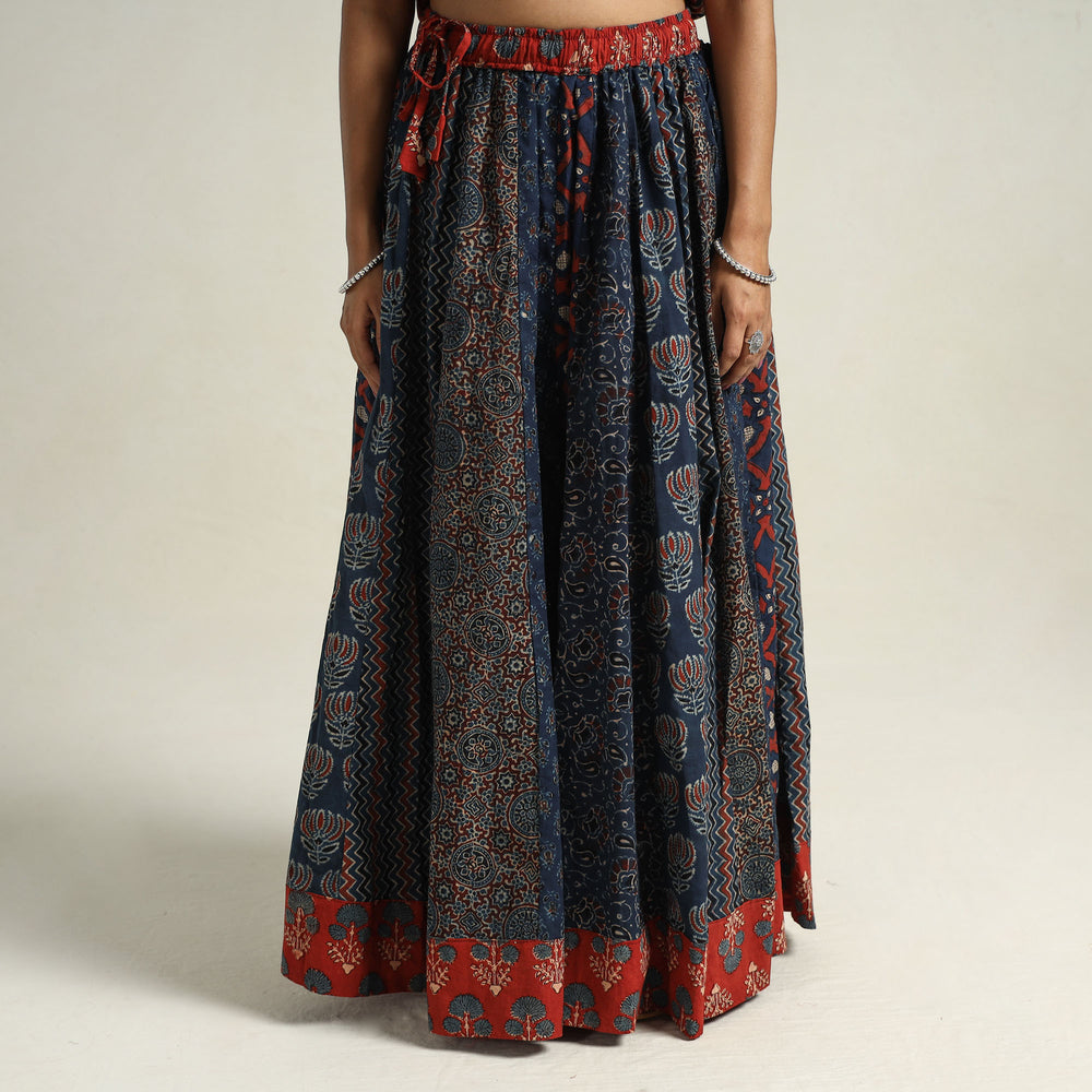 Ajrakh Patchwork Skirt 