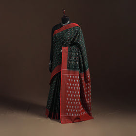 Pochampally Ikat Weave Mercerised Cotton Saree 16