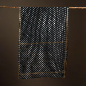 Chanderi Silk Leheriya Tie-Dye Saree with Zari Border 04
